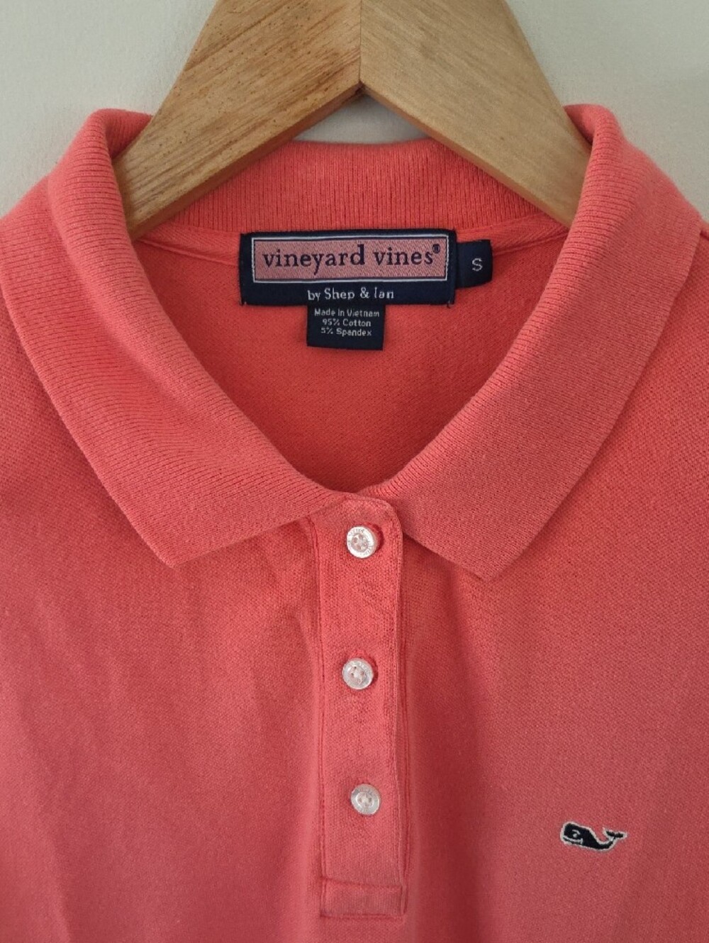 Vineyard Vines Cotton Coral Pink Polo Dress - Picture 3 of 6